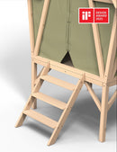 Yuki 300 | Casita de Madera y Tela | Exit Toys | 3 a 10 años | 226x219x124 cm