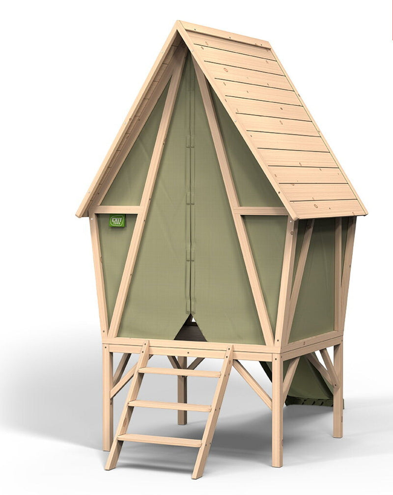 Yuki 300 | Casita de Madera y Tela | Exit Toys | 3 a 10 años | 226x219x124 cm