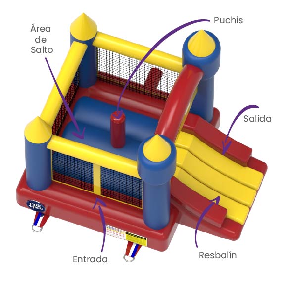 Castillo Especial | Juego Inflable | 3 a 8 Años I National | 3x2 mts - Jugueteria Renner