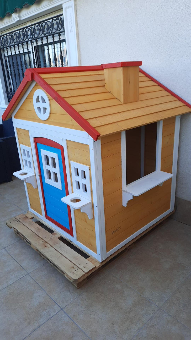 Daniela | Casita de Juego | Madera | Renner | 3 a 10 años | 130x114x135 cm - Jugueteria Renner