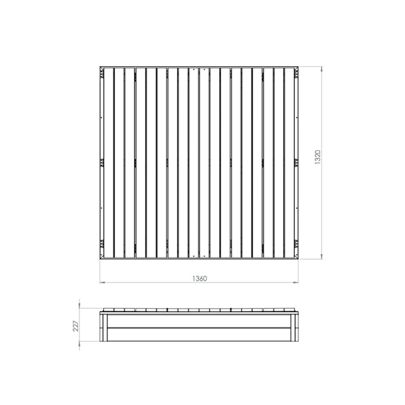 Aksent XXL | Arenero | Exittoys | 2 a 7 años | 136x132x20 cm