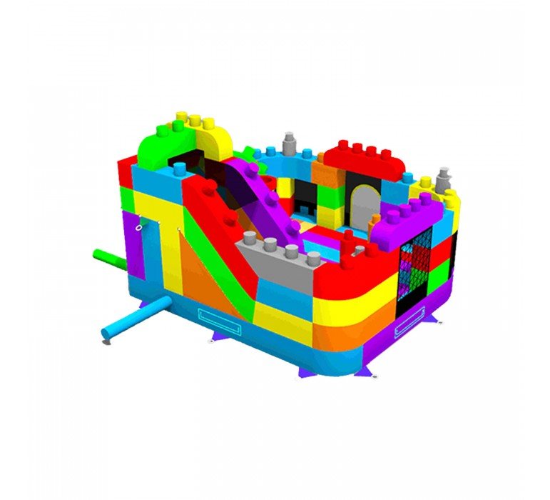 Lego Inflable | Juego Inflable | Talbot | 5x4.5 mts - Jugueteria Renner