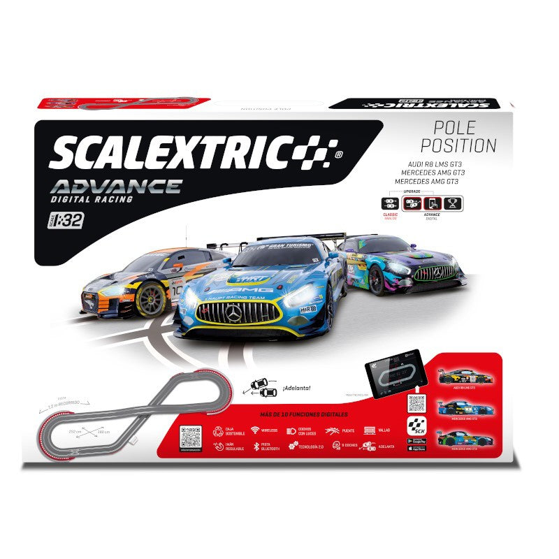 Pole Position | Pista Eléctrica | Advance | Scalextric | Escala 1:32 | 720 cm