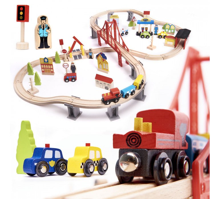 Set de Juegos Trenes XL | Juegos de Madera | 2 a 5 años | Juguetería Renner - Jugueteria Renner