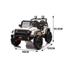 Jeep Gris Premium | Eléctrico | 2x45W | Control Remoto | 3 a 8 años | 130x92x92 cm