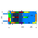 Tobogán Acuático Blocks | Juego Inflable | National I 8.0x3.5 mts - Jugueteria Renner