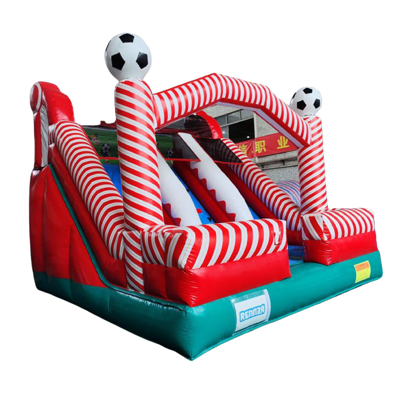 Tobogán Doble Fútbol NEO | Juego Inflable | Renner | 4.5x4.5 mts - Jugueteria Renner