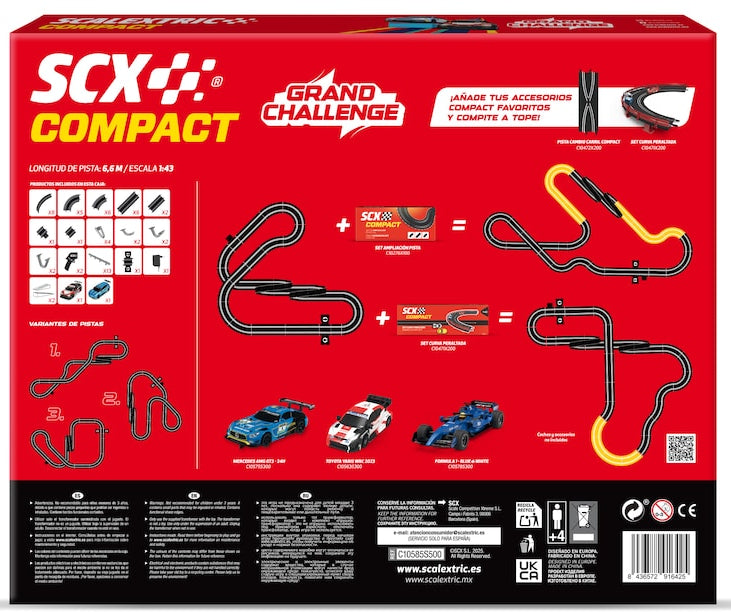 Grand Challenge | Pista Eléctrica | Scalextric | Escala 1:43 | 660 cm