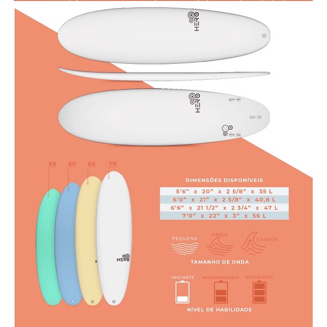 7'0 Surfacil by Hero - Jugueteria Renner