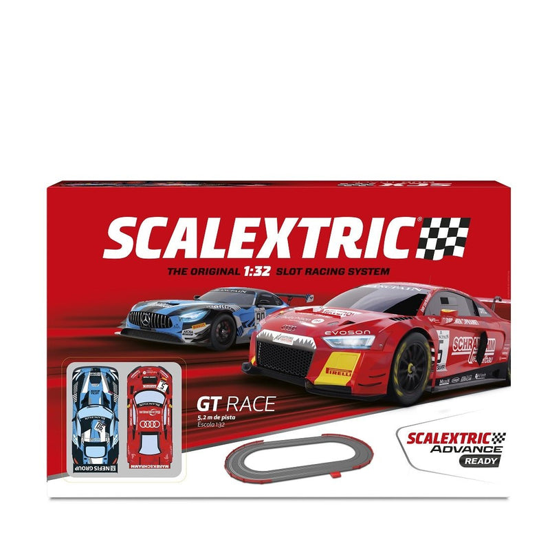 GT Race | Pista Eléctrica | Original | Scalextric | Mercedes v/s Audi | Escala 1:32 | 330 cm - Jugueteria Renner