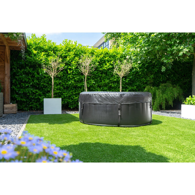 Hot Tub Deluxe | Spa | Inflable | PVC Negro | Exit Toys | 2 a 3 personas | 165x65 cm - Jugueteria Renner
