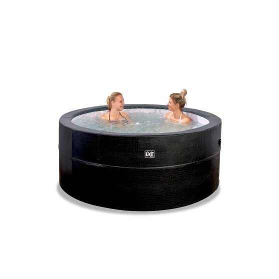Hot Tub Premium | Spa | Rígido | Cuero Negro | Exit Toys | 4 a 6 personas | 184x70 cm - Jugueteria Renner