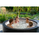 Hot Tub Premium | Spa | Rígido | Cuero Negro | Exit Toys | 4 a 6 personas | 184x70 cm - Jugueteria Renner