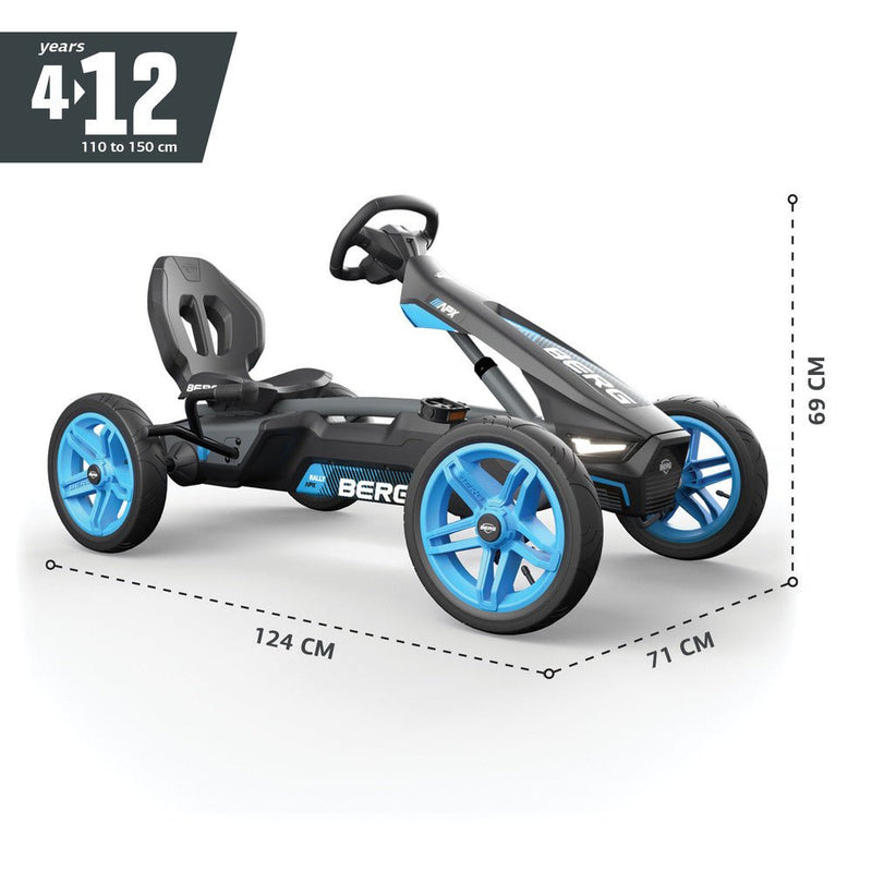 Rally APX | Azul | Go Kart a Pedal | BERG | 4 a 12 años | 110 a 150 cm - Jugueteria Renner