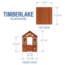 Timberlake | Casita de Juego | Madera | Backyard Discovery | 2 a 10 años | 119x107x140 cm - Jugueteria Renner