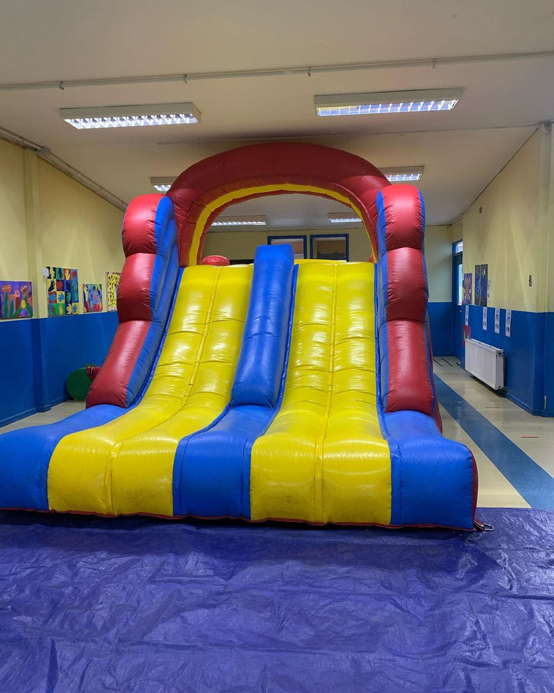 Tobogán Doble Pro | Juego Inflable | 5x3 mts - Jugueteria Renner
